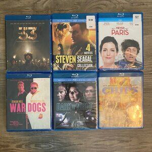 Lot of 6 Blu-Rays - Chips, Dark was the Night, War Dogs, The 33, Etc.